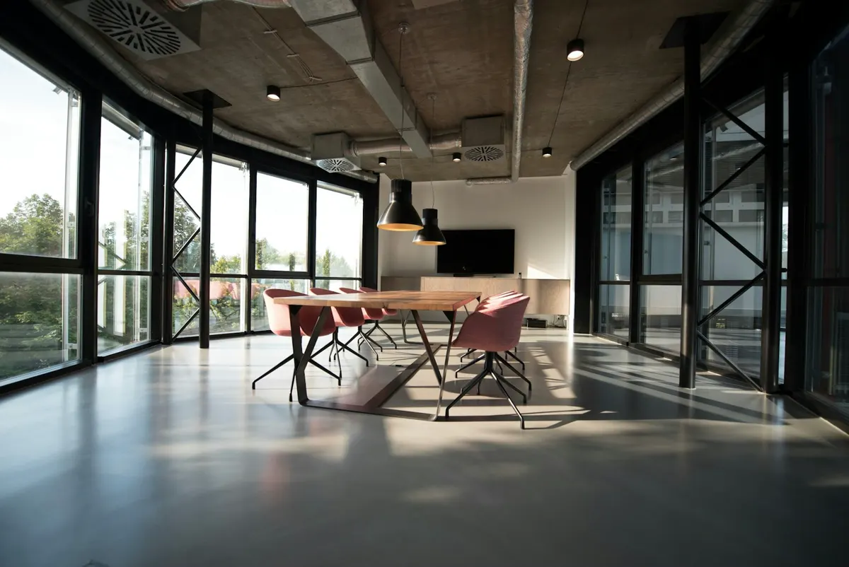 Contemporary technology workspace
